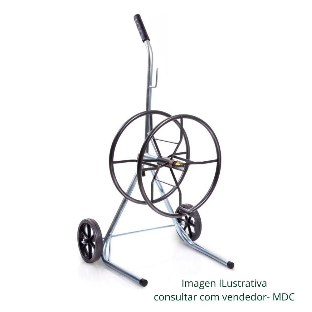 ENROLADOR DE MANGUEIRA PARA 100 METROS CARRINHO METALICO - MDC