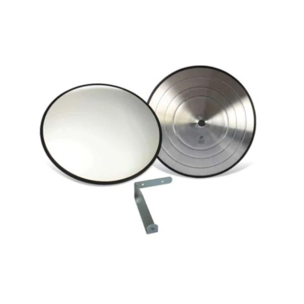 ESPELHO CONVEXO 30CM ARO BORRACHA - VISION