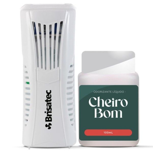APARELHO AUTOMATICO AROMATIZADOR 20M SISTEMA POR VENTILACAO - BRISATEC CHEIRO BOM