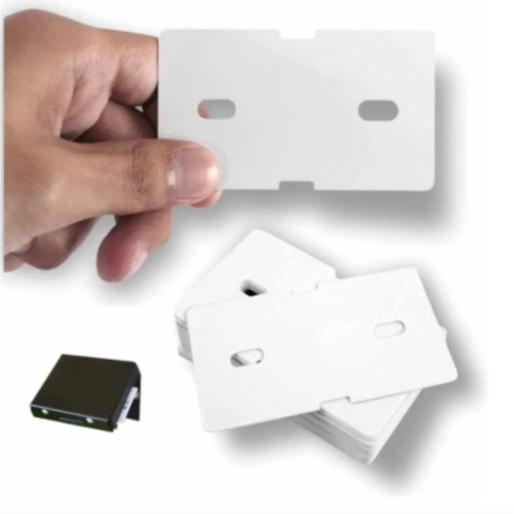 CARTAO PVC SEM IDENTIFICACAO - PARA TRAVA DE CARRINHO - MDC