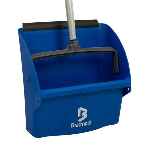 PA POP COLETORA  PRETA COM CABO 90CM ALUMINIO - BRALIMPIA