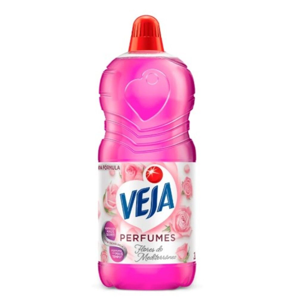 VEJA 2L LIMPADOR PERFUMADO FLORES DO MEDITERRANEO DE USO GERAL
