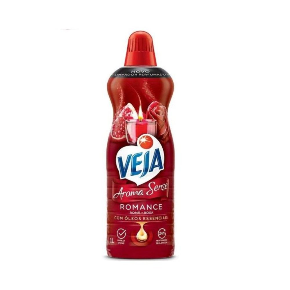 VEJA 1L LIMPADOR PERFUMADO AROMA SENSE ROMANCE DE USO GERAL