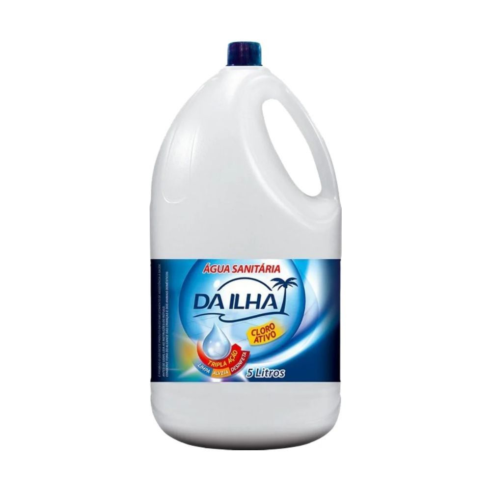 AGUA SANITARIA 5L CLORO ATIVO 2 A 2,5 - DA ILHA