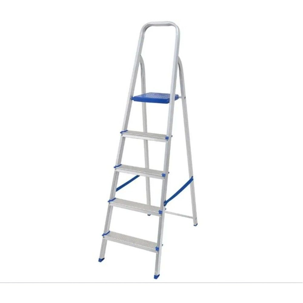 ESCADA  5 DEGRAUS EM ALUMINIO SUPORTA ATE 120KG C78L44A1560CM - MOR