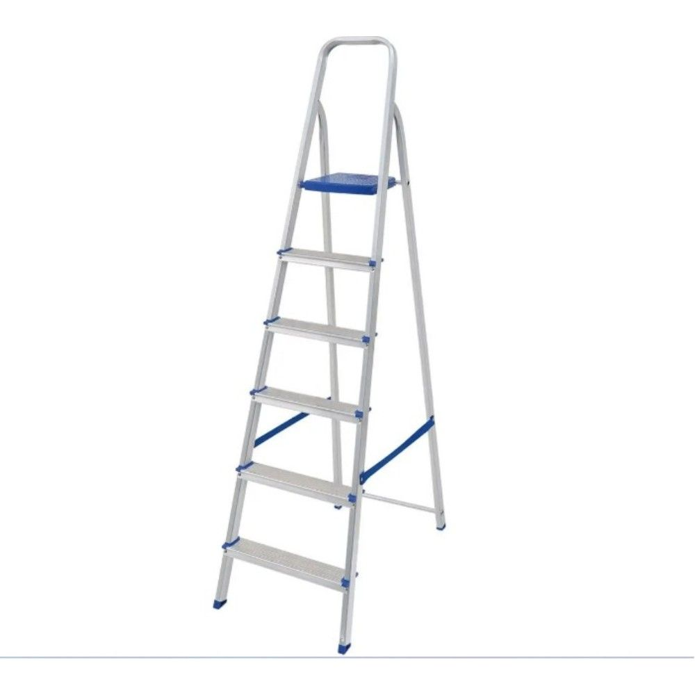 ESCADA  6 DEGRAUS EM ALUMINIO SUPORTA ATE 120KG C88L46A130 - MOR
