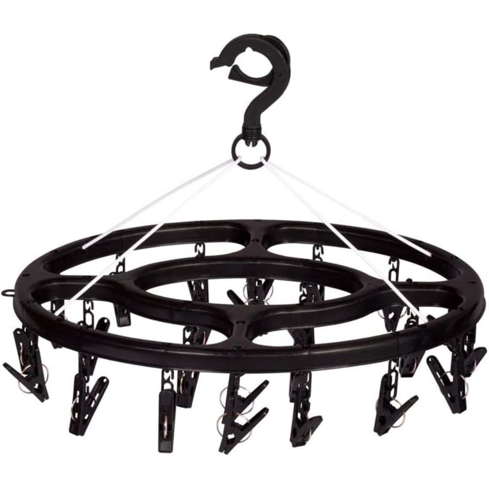 MINI VARAL OVAL COM 24 PRENDEDORES  - MOR