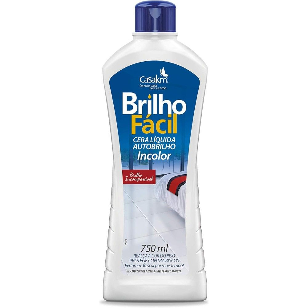 CERA LIQUIDA INCOLOR 750ML BRILHO FACIL AUTOBRILHO - CASAKM
