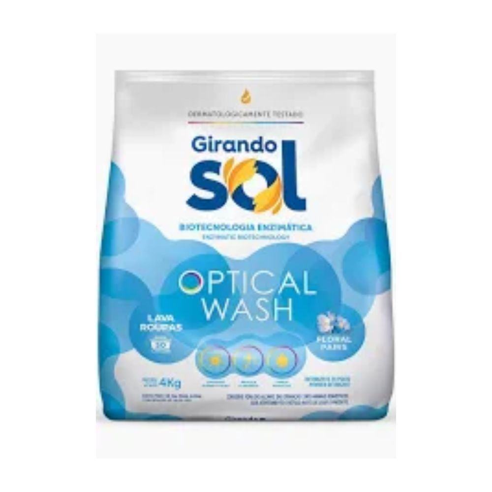 SABAO EM PO LAVA ROUPAS 4KG AZUL FLORAL PARIS - GIRANDO SOL 