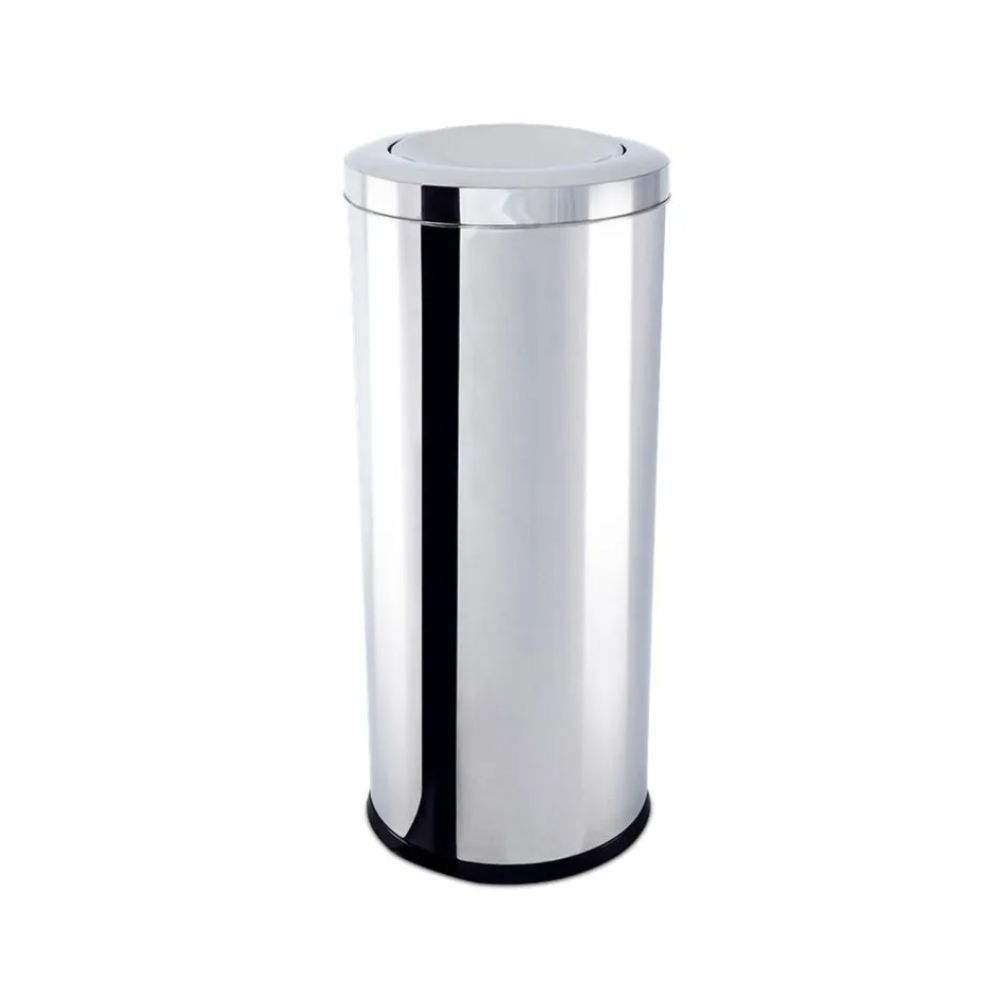 LIXEIRA 28L INOX REDONDA COM TAMPA BASCULANTE  A60D25CM - BRINOX