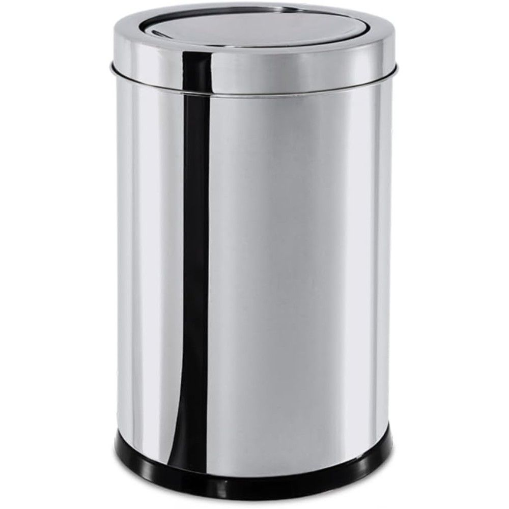 LIXEIRA  64L INOX REDONDA COM TAMPA BASCULANTE A70D35CM - BRINOX