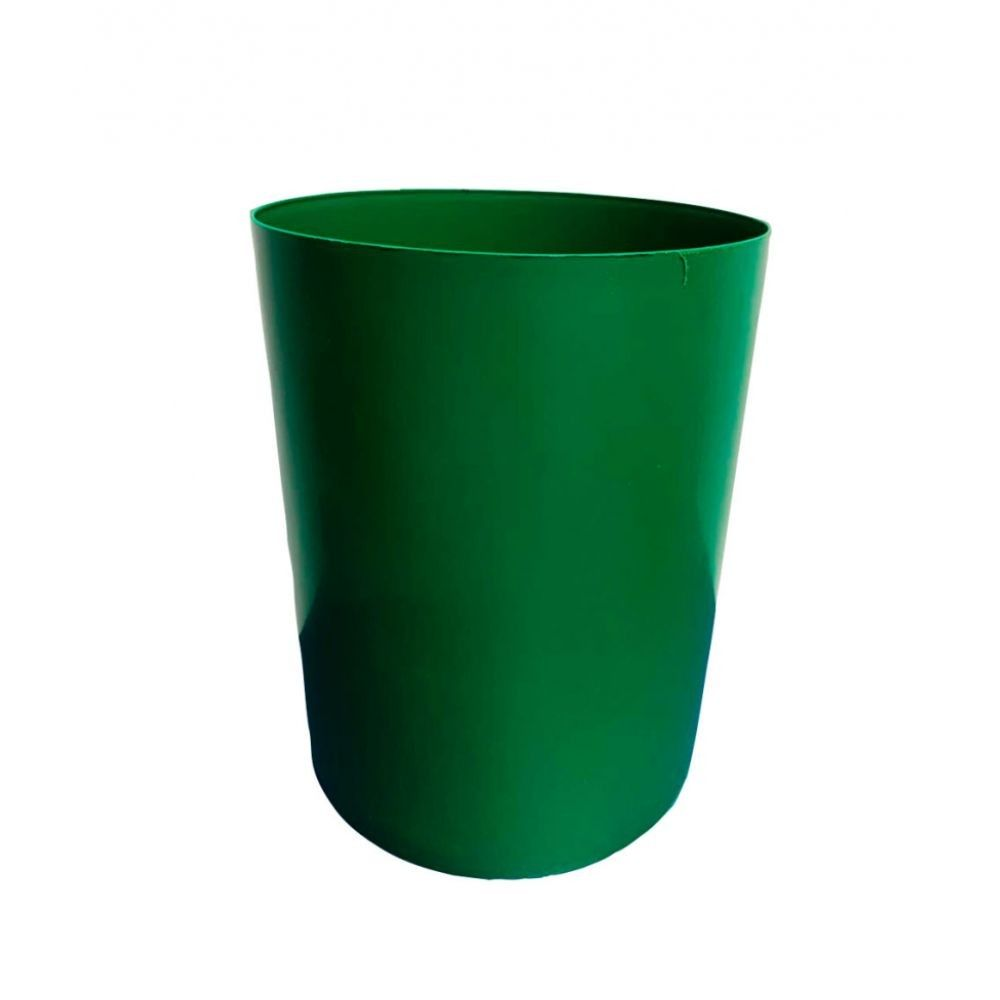 LIXEIRA 14L VERDE SEM TAMPA A30D24CM CESTO COLETOR - BRALIMPIA