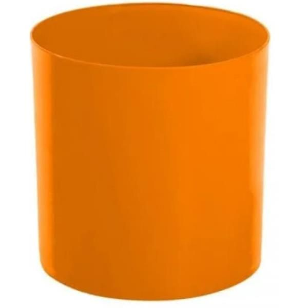 LIXEIRA 14L LARANJA SEM TAMPA A30D24CM CESTO COLETOR - BRALIMPIA
