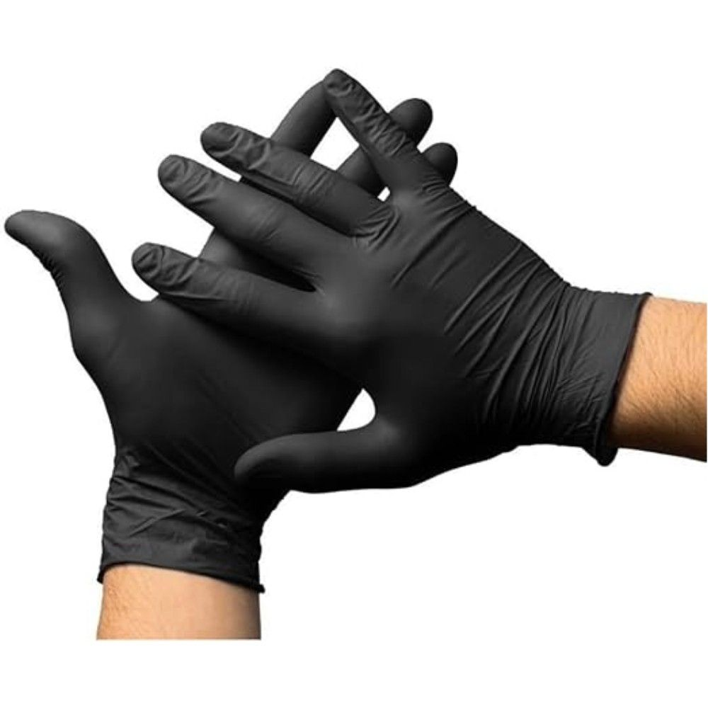 LUVA NITRILICA TAM P 7 PRETA SEM PO PARA PROTECAO CONTRA AGENTES QUIMICOS CX C/100UNID - CA44567- NOBRE