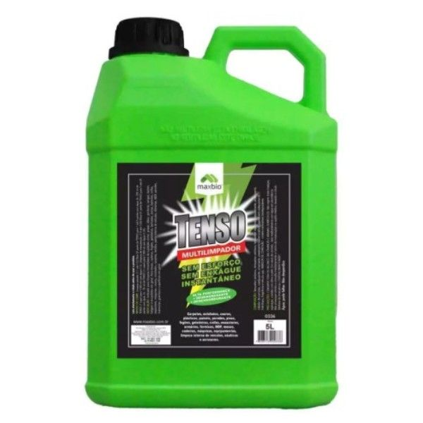 TENSO LIMPADOR DE USO GERAL MULTITENSOATIVO 5L DILUIR 200ML EM 5L DE AGUA - MAXBIO