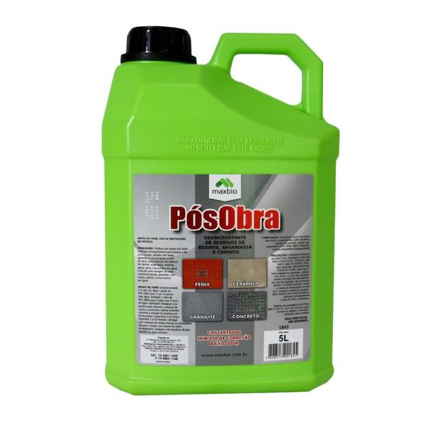 POS OBRA 5L DILUI 1L EM 5L DE AGUA - MAXBIO