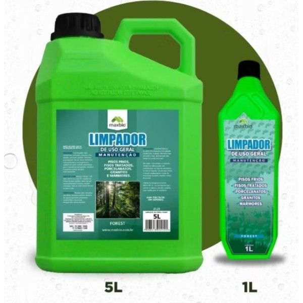 FOREST LIMPADOR DE USO GERAL 5L DILUIR 1L X 100L DE AGUA  - MAXBIO