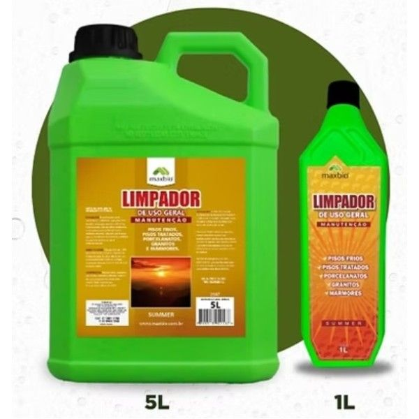SUMMER LIMPADOR DE USO GERAL 5L DILUIR 100ML EM 5L DE AGUA  - MAXBIO