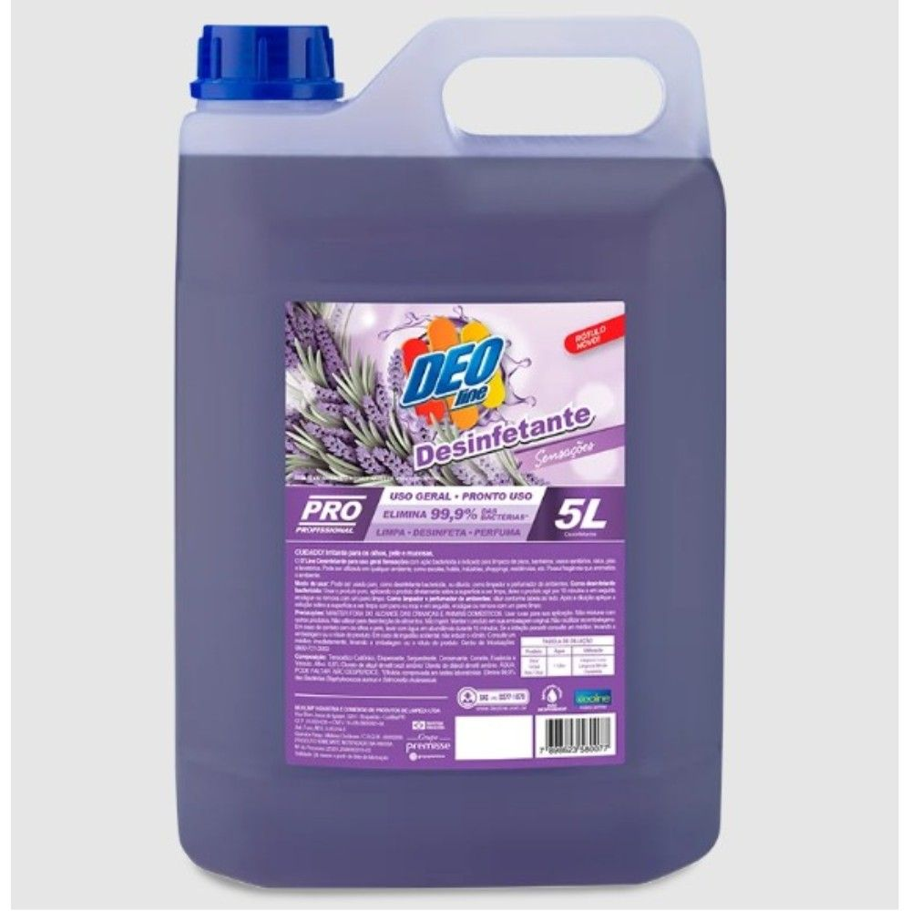 DESINFETANTE DE USO GERAL 5L SENSACAO - DEOLINE