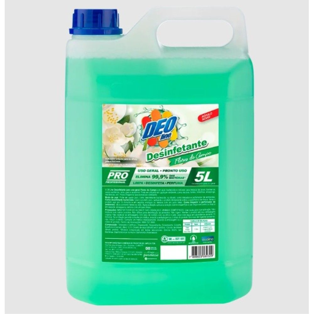DESINFETANTE DE USO GERAL 5L FLORES DO CAMPO - DEOLINE