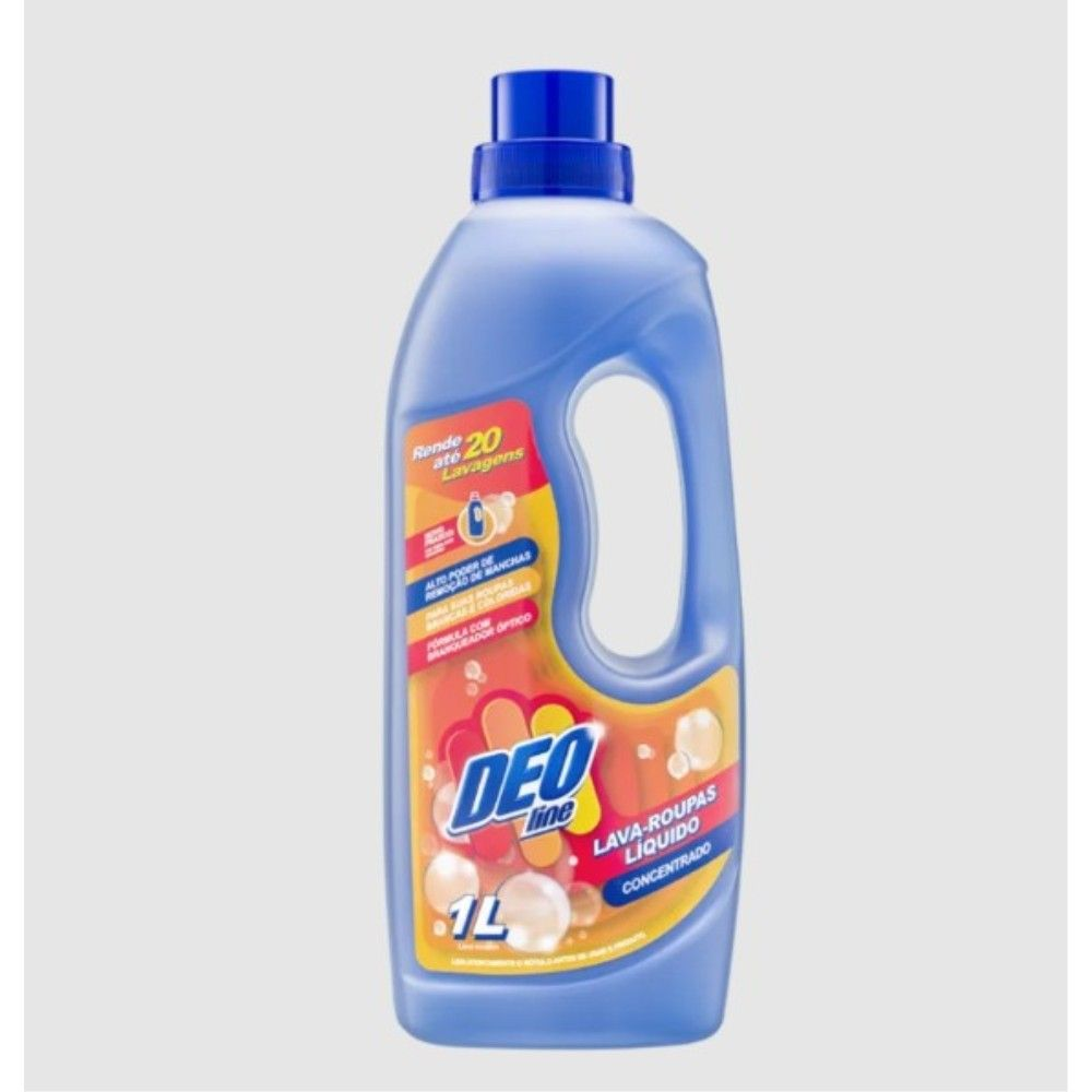 SABAO LIQUIDO LAVA ROUPAS 1L ALTO PODER DE REMOCAO DILUI 20ML EM 10L - VARAL