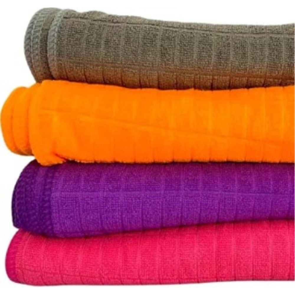 PANO MICROFIBRA VERDE 30X30CM QUADRICULADO 260GR - SUPER SAFETY