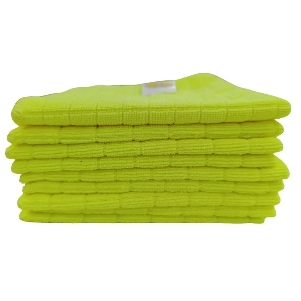 PANO MICROFIBRA AMARELO 40X60CM QUADRICULADO 260GR - SUPER SAFETY