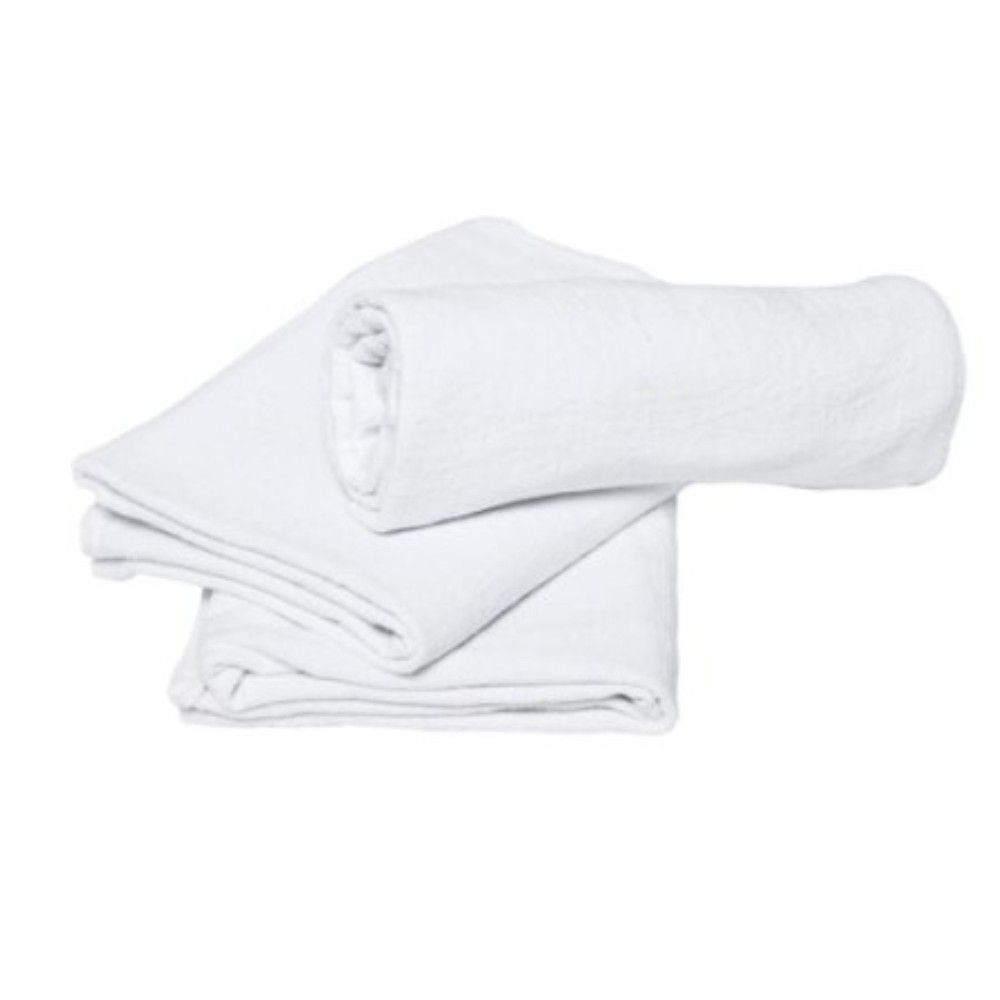 PANO DE CHAO BRANCO SACO ALVEJADO DUPLO 55X85CM - LITORAL