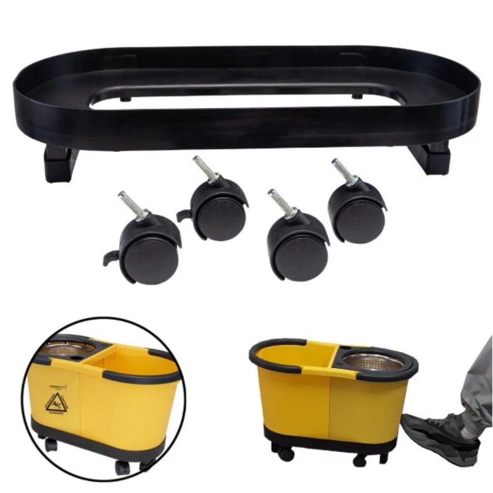 PLATAFORMA MOP 360 GIRATORIO 2 AGUAS COM 4 RODINHAS - PERFECT