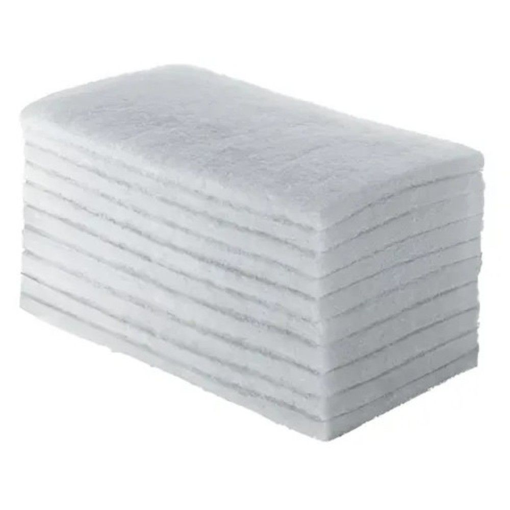 FIBRA BRANCA LIMPEZA LEVE E MACIA 260X100MM - COM 10 UNIDADES  PERFECTPRO