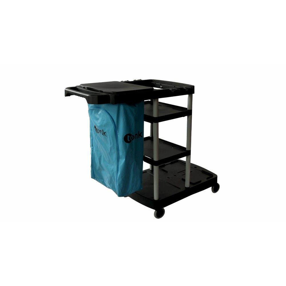 CARRO FUNCIONAL TITAN PRETO C TAMPA PRETA E BOLSA AZUL CEU - TONK