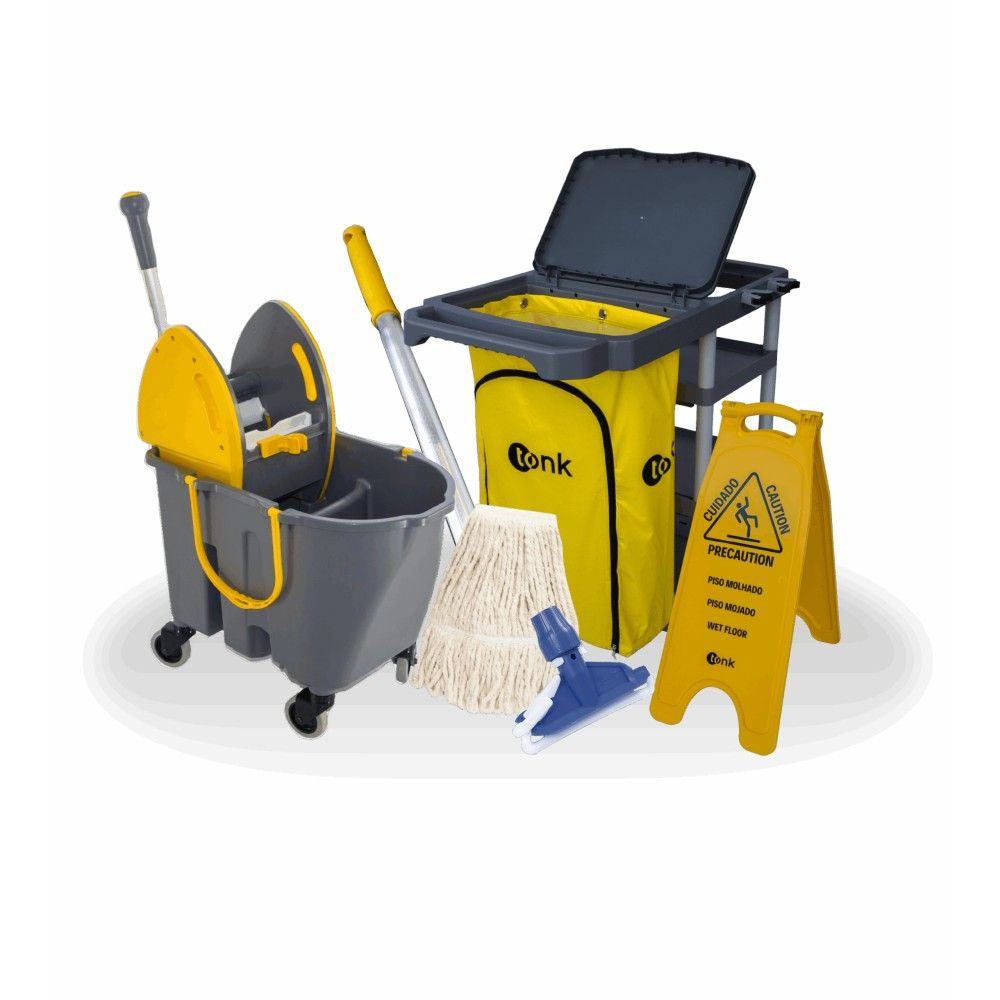 KIT CARRO FUNCIONAL TITAN PRETO/AMARELO E DUE PRETO/AMARELO - TONK