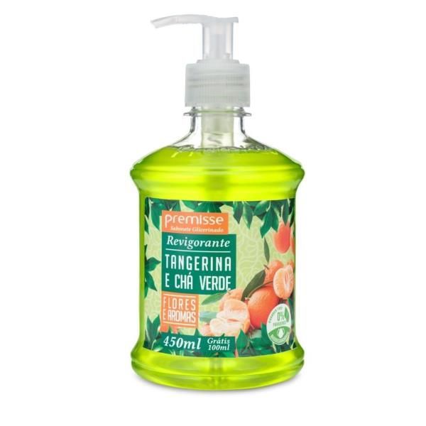 SABONETE LIQUIDO 450ML TANGERINA E CHA VERDE PUMP - PREMISSE