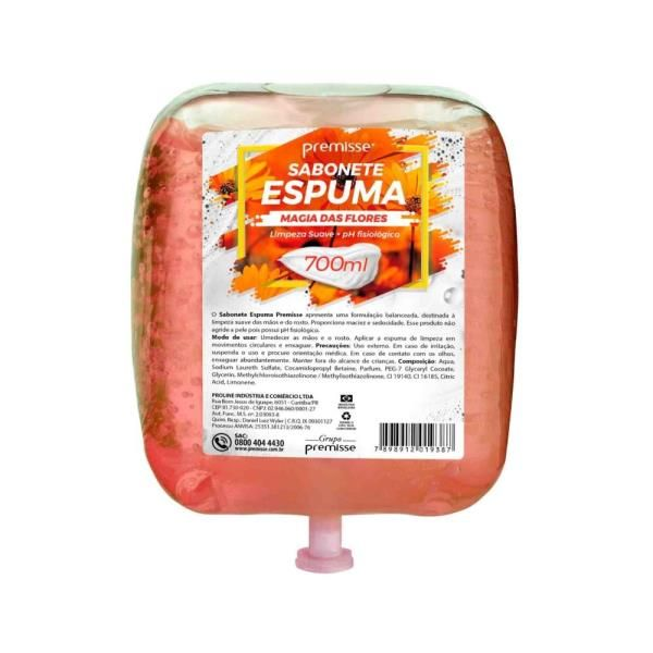 SABONETE ESPUMA 700ML REFIL MAGIA DAS FLORES - PREMISSE