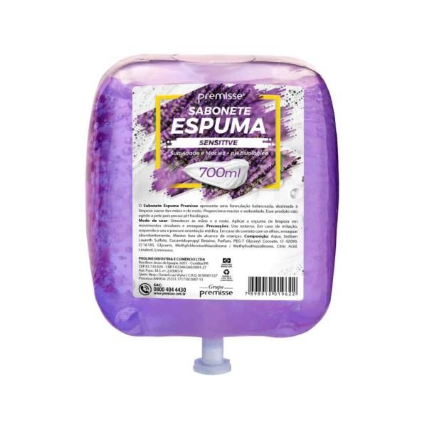 SABONETE ESPUMA 700ML REFIL SENSITIVE - PREMISSE