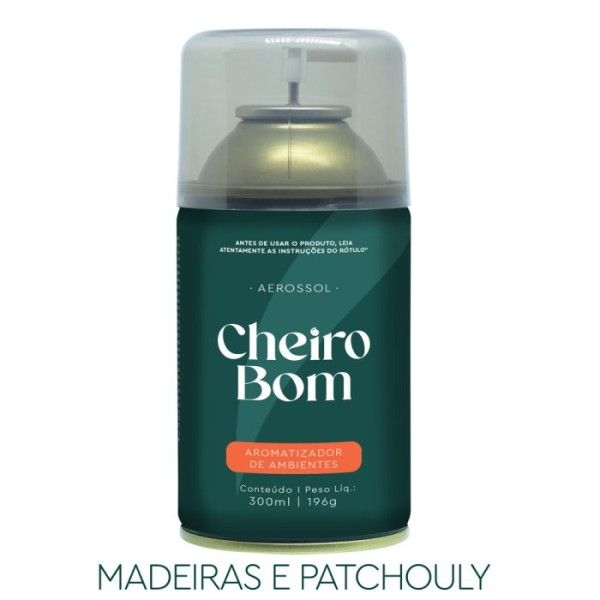 AEROSSOL SENSACOES MADEIRAS E PATCHOULY 300ML/196G - CHEIRO BOM