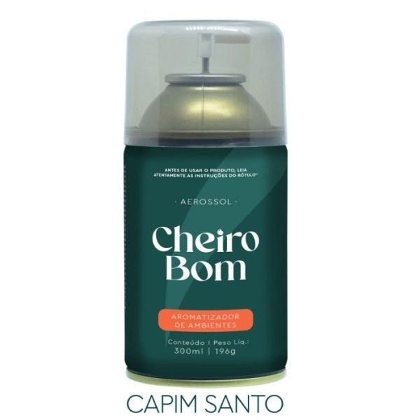 AEROSSOL SENSACOES CAPIM SANTO 300ML/196G - CHEIRO BOM