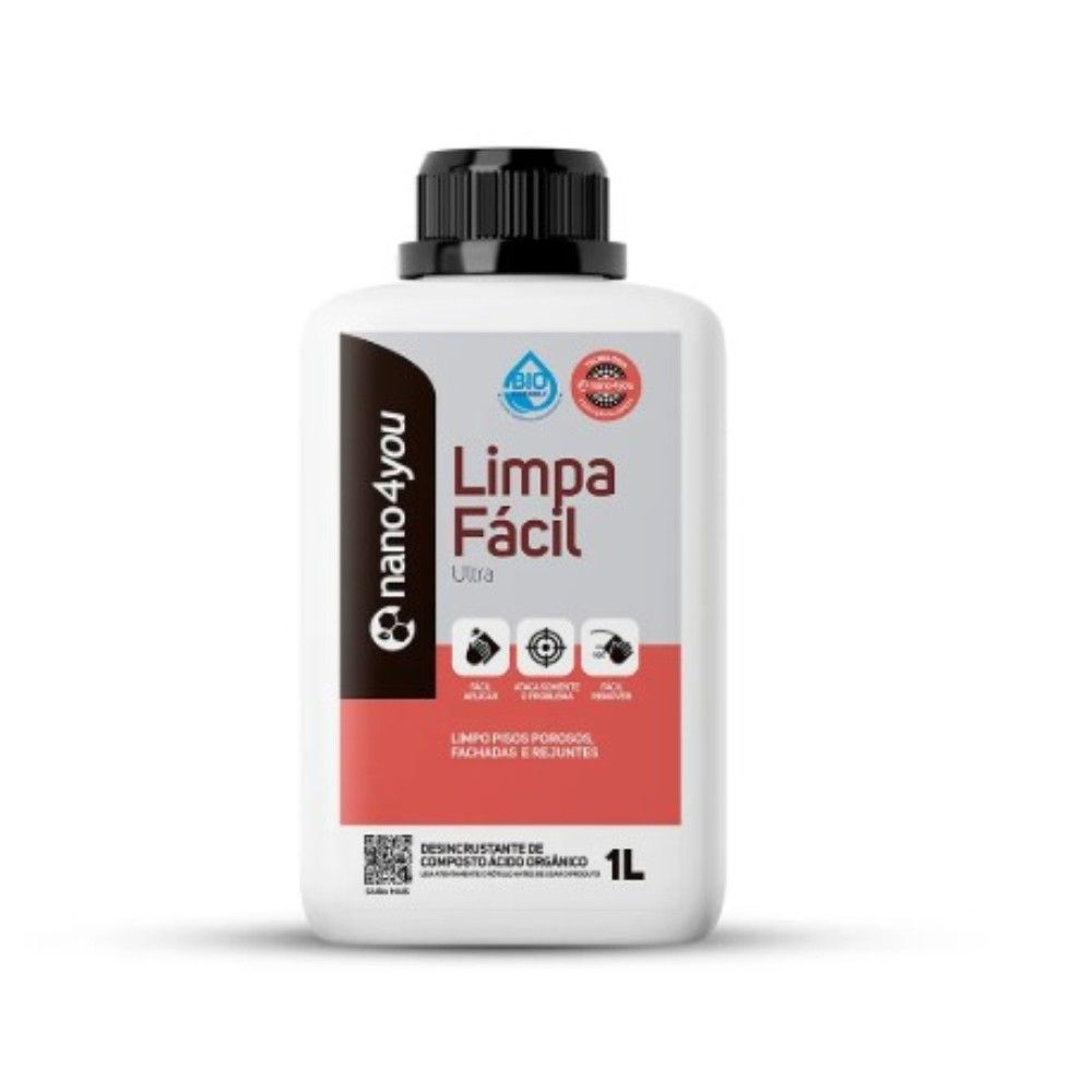 LIMPA FACIL ULTRA 1L PRONTO USO ATIVO ACIDO ORGANICO  - NANO4YOU