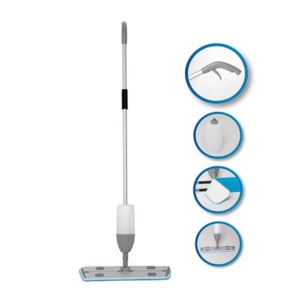 MOP SPRAY COM BASE 13X50CM CABO 150CM RESERV 600ML - PERFECT