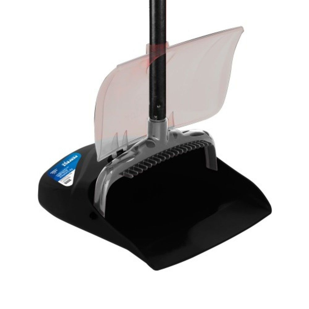 PA POP COLETORA  PRETA COM TAMPA E CABO 90CM METALICO - PERFECT 