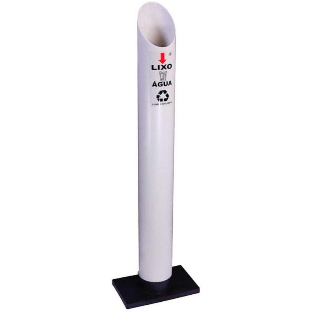 LIXEIRA COLETORA BRANCA PARA COPOS PLASTICOS SIMPLES 180ML PAPACOPO - NOBRE