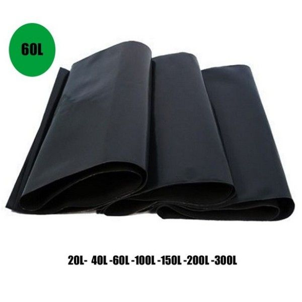 60L PRETO 0.6M COMUM  63X70CM SACOS PARA LIXO COM 100UND PESO APROX. 1,2KG - MDC
