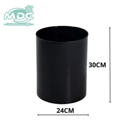 LIXEIRA 14L VERMELHA SEM TAMPA A30D24CM CESTO COLETOR - BRALIMPIA