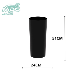 LIXEIRA 23L VERDE SEM TAMPA A51D24CM CESTO COLETOR - BRALIMPIA