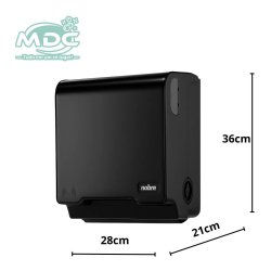 DISPENSER AUTOCORTE PRETO TOTAL PARA  TOALHA BOBINA MECANICO - BRAVE NOBRE