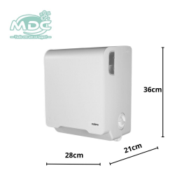 DISPENSER AUTOCORTE BRANCO TOTAL PARA TOALHA BOBINA MECANICO - BRAVE NOBRE