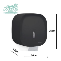 PORTA PAPEL HIGIENICO PRETO DISPENSER ROLAO INVOQ CENTER - PREMISSE