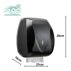 TOALHEIRO DARK PRETO DISPENSER PORTA PAPEL TOALHA VELOX - PREMISSE