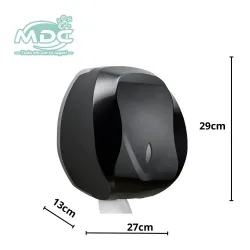 PORTA PAPEL HIGIENICO DARK PRETO DISPENSER ROLAO VELOX - PREMISSE