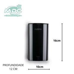 DISPENSER PRETO SABONETE ESPUMA  500ML COM RESERVATORIO -  NOBRE